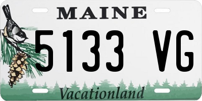 ME license plate 5133VG