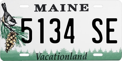 ME license plate 5134SE