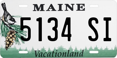 ME license plate 5134SI