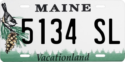 ME license plate 5134SL