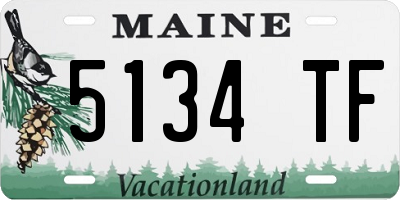 ME license plate 5134TF