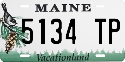 ME license plate 5134TP
