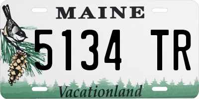 ME license plate 5134TR