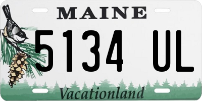 ME license plate 5134UL