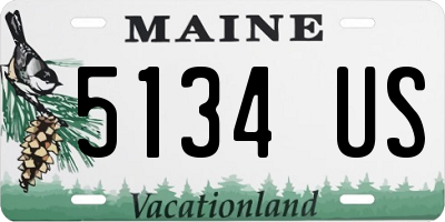 ME license plate 5134US