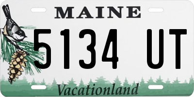 ME license plate 5134UT