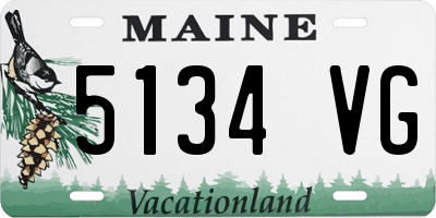 ME license plate 5134VG