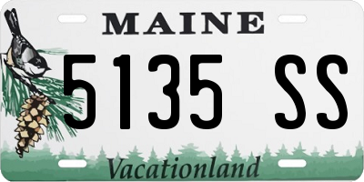 ME license plate 5135SS