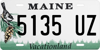 ME license plate 5135UZ