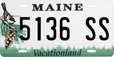 ME license plate 5136SS