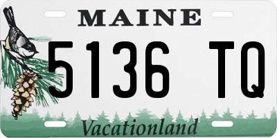 ME license plate 5136TQ