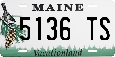 ME license plate 5136TS