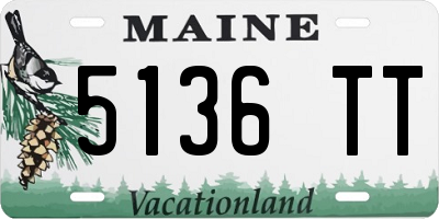 ME license plate 5136TT