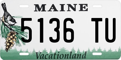 ME license plate 5136TU