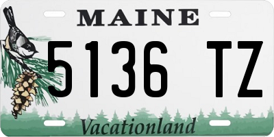ME license plate 5136TZ