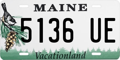 ME license plate 5136UE