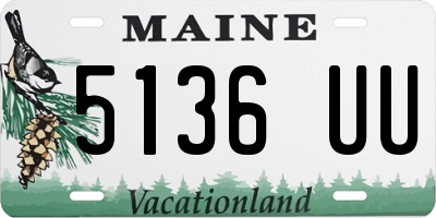 ME license plate 5136UU