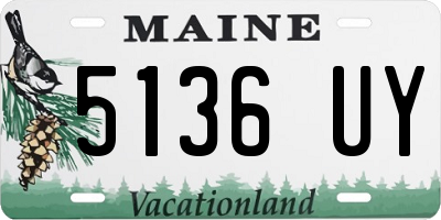 ME license plate 5136UY