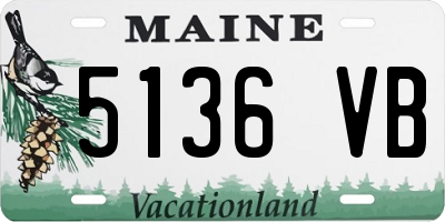 ME license plate 5136VB
