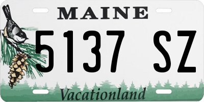 ME license plate 5137SZ