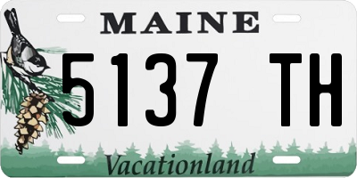 ME license plate 5137TH