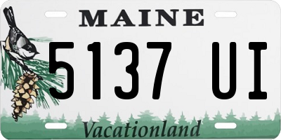 ME license plate 5137UI