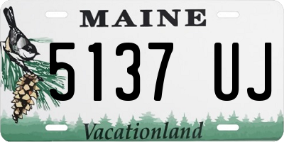 ME license plate 5137UJ