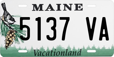 ME license plate 5137VA