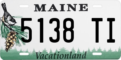 ME license plate 5138TI