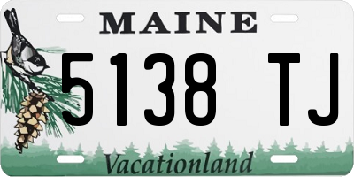 ME license plate 5138TJ