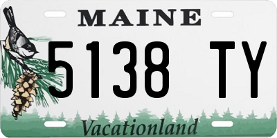 ME license plate 5138TY