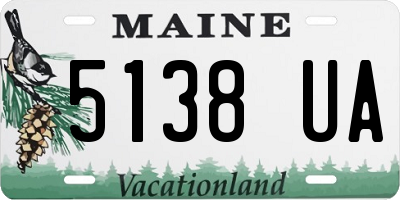 ME license plate 5138UA