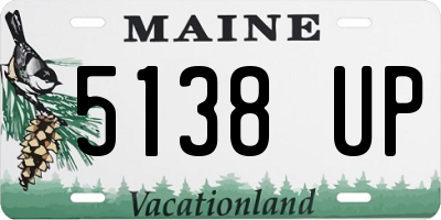 ME license plate 5138UP