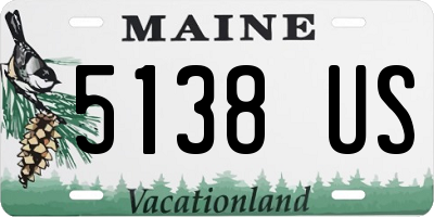 ME license plate 5138US