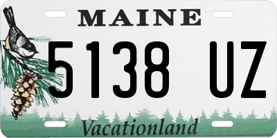 ME license plate 5138UZ
