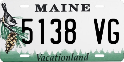 ME license plate 5138VG