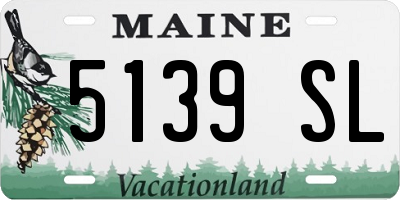 ME license plate 5139SL