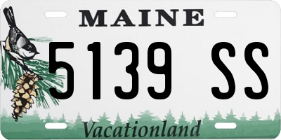 ME license plate 5139SS