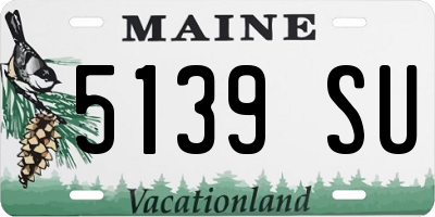 ME license plate 5139SU