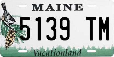 ME license plate 5139TM
