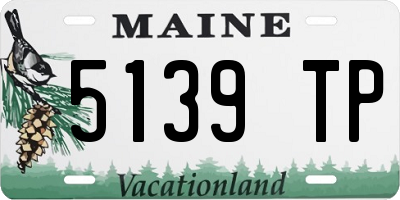 ME license plate 5139TP