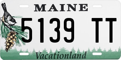 ME license plate 5139TT