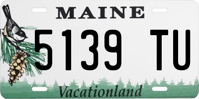 ME license plate 5139TU