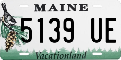 ME license plate 5139UE
