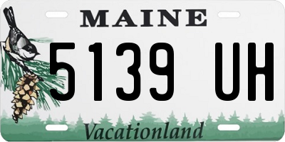 ME license plate 5139UH