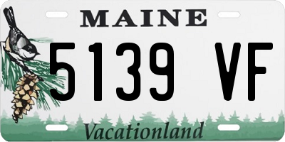 ME license plate 5139VF