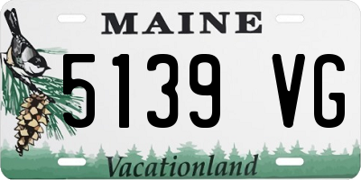 ME license plate 5139VG