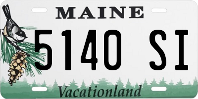 ME license plate 5140SI