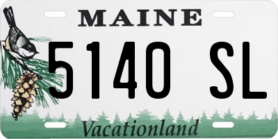 ME license plate 5140SL