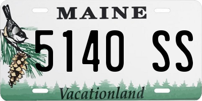 ME license plate 5140SS
